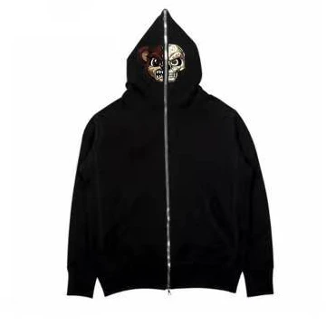 Wholesale top selling Cotton men gym hoodies zipper hoodi pullover full face zipper up hoodie custom printing blank full hood