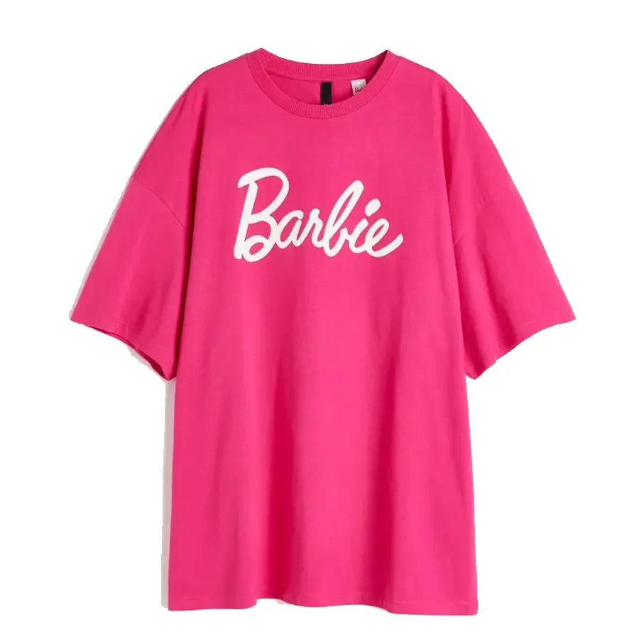 High Quality 2023 Latest Design Women Pink Color Oversized Custom Printed Crewneck T Shirt For Sale In Low Rates