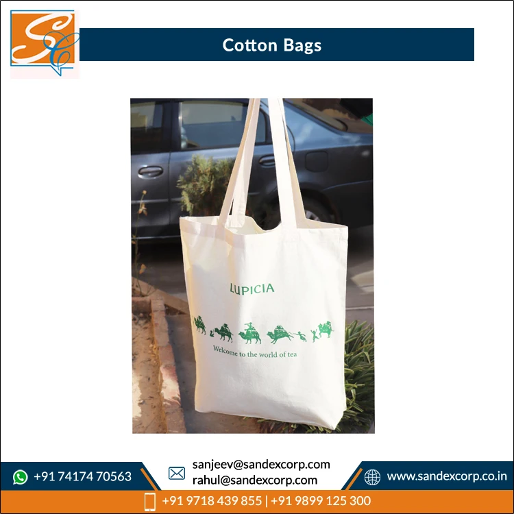 Factory Wholesale Supply Widely Demand on Top Quality Custom Color Recycled 100% Carded Cotton Shopping Bags