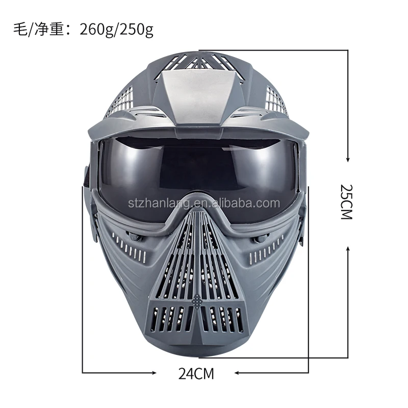 ZLang Custom Full Facemask Helmet Wargame Paintball  Airsoft Facemask With PC Lens