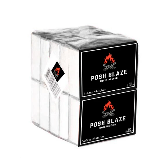 ISO Standard Wooden Safety Matches  Supplied by Indian Exporter at Low Price