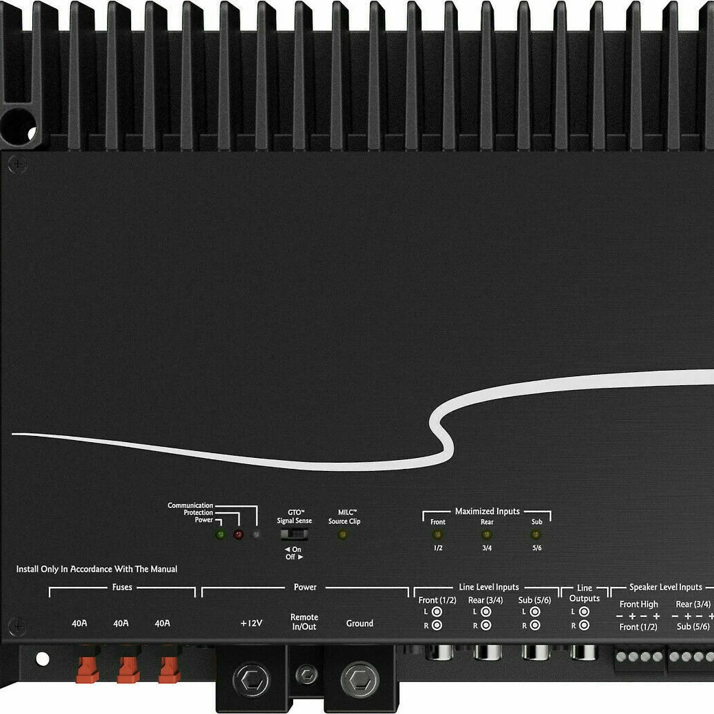 Quality AudioControl D-6.1200 6-Channel Amplifier 1200 Watt Rms w/ DSP Matrix Processor Buy 5 get 2 free