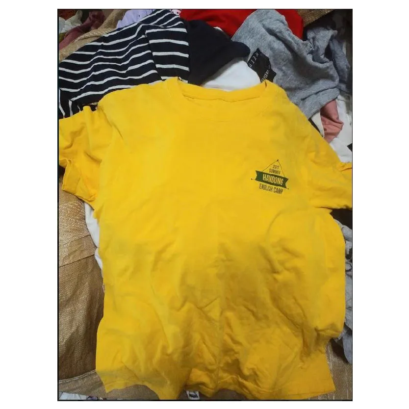 Korean Used Clothes Unsorted Container Bulk Japanese Clothing Quality Branded Second Hand Original Men Women Tshirt in Bales