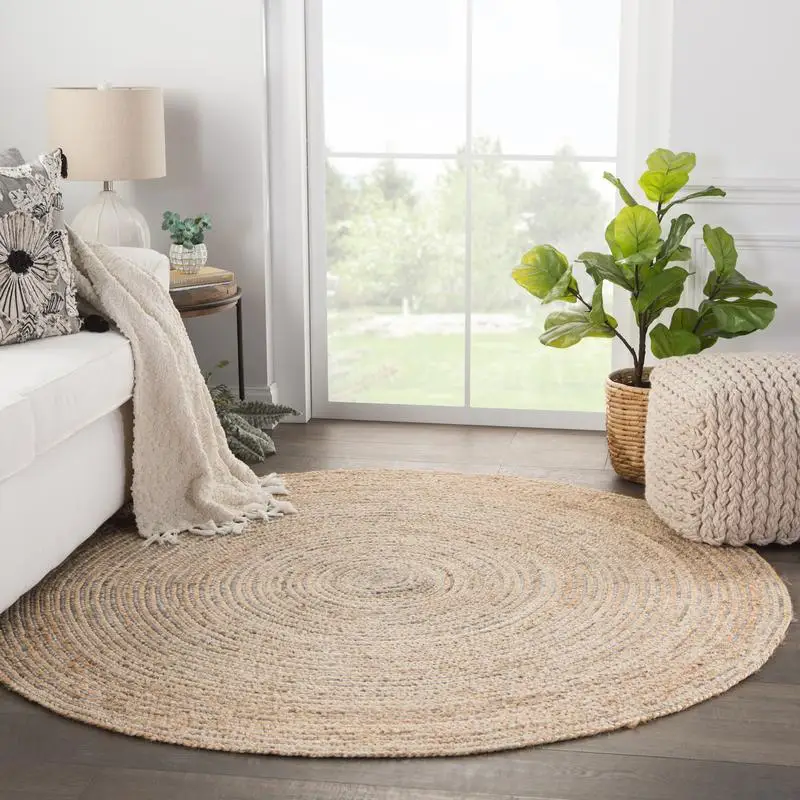 Wholesale ECO-friendly Water Hyacinth Carpet Rug / Cheap Round Water Hyacinth Carpet/ Floor Mat Rug Carpet Made In Vietnam