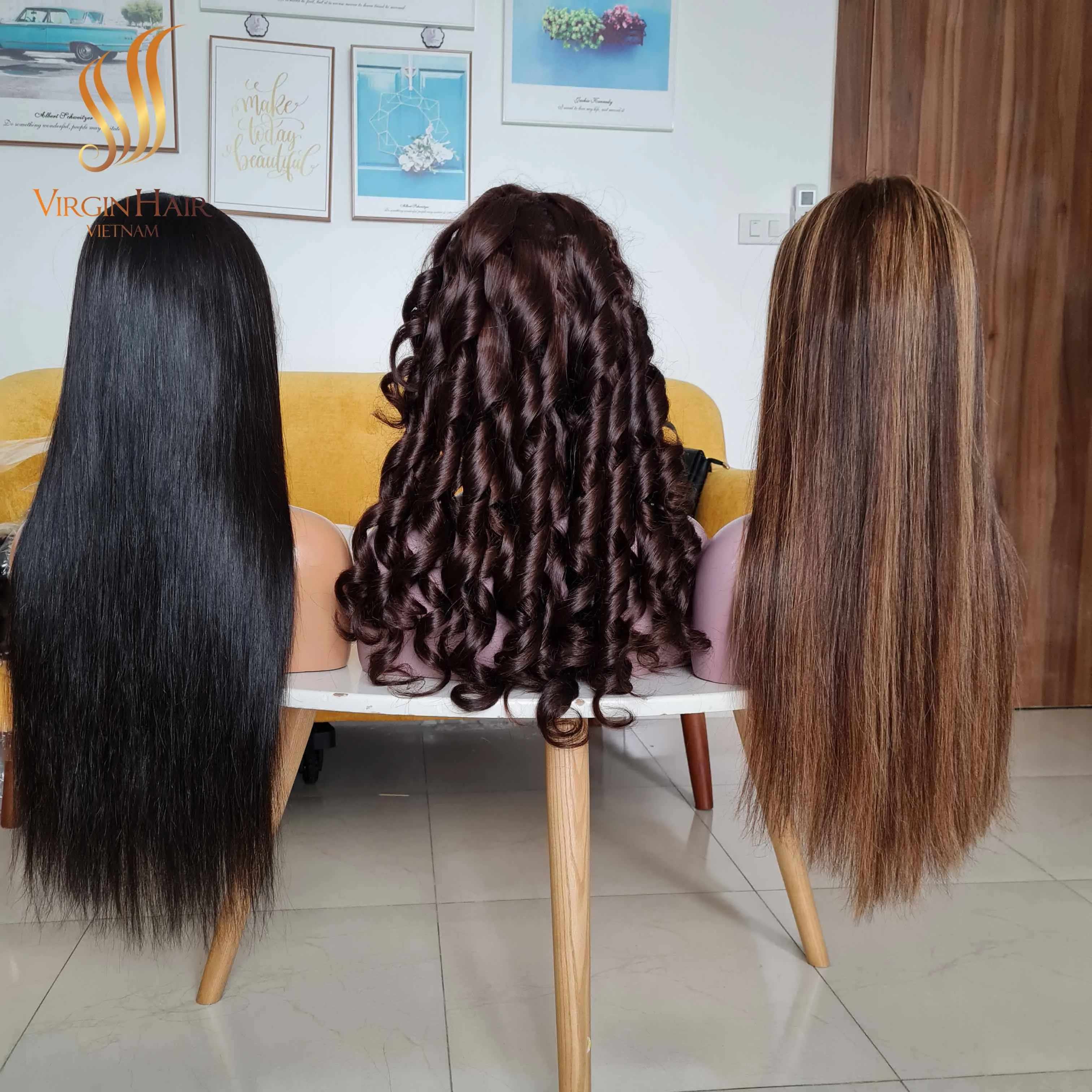 Top Quality Vietnamese Bone Straight Wig  100% Raw Unprocessed Hair Cuticle Aligned Best Supplier in vietnam