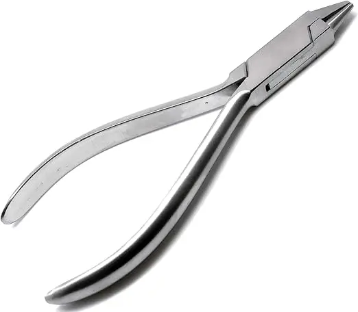 Premium Curved Dental Orthodontics Plier for Wire Bending Manual Steel Instrument Reusable Metal Tool