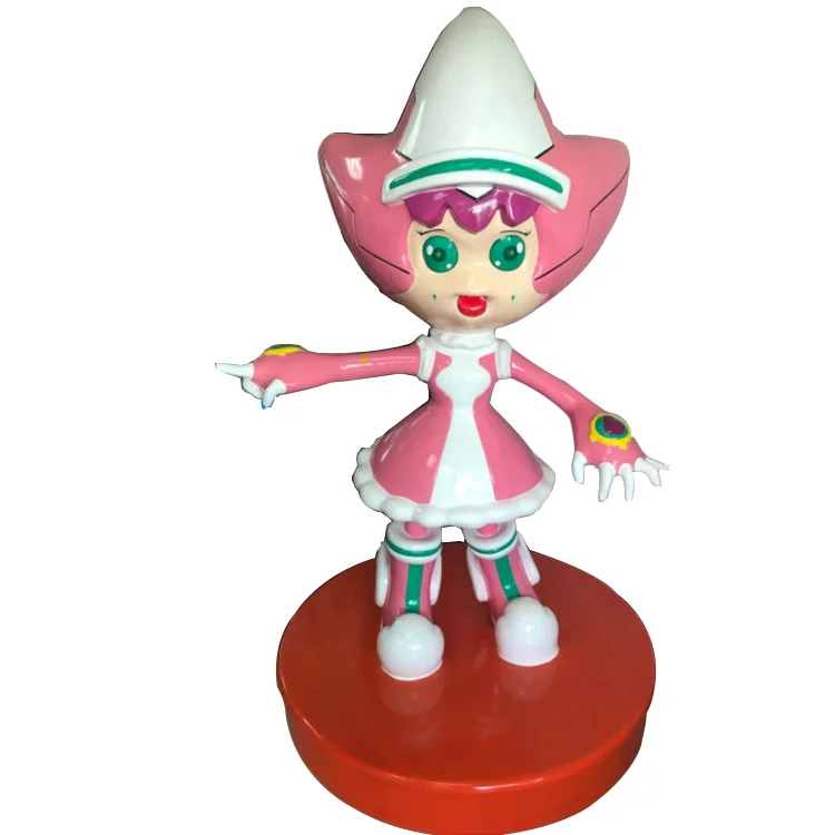 Girl statue fiberglass decoration