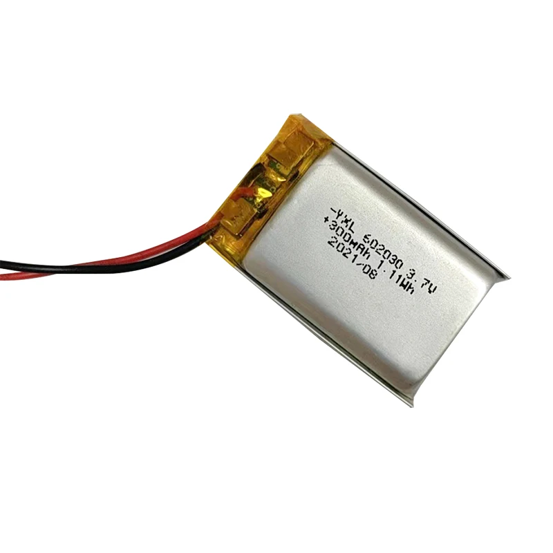 factory supply Lipo battery  rechargeable USB 3.7V 300mah  polymer lithium battery YXL602030