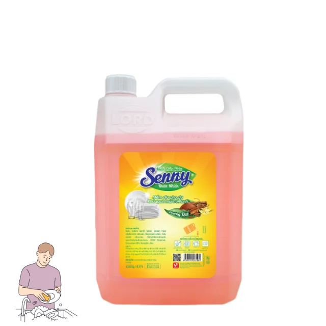 Dishwashing Liquid Senny Cinnamon 9.36kg  Free Sample Vilaco Brand For Kitchen Made In Vietnam Manufacturer