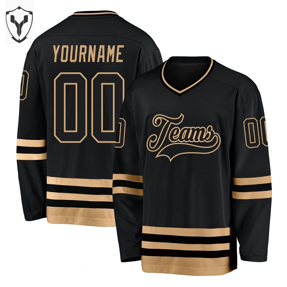 OEM Manufacture Solid Color Navy Neon Green-Pink Best Quality New Style Fully Customized Sublimation Print Ice Hockey Jersey Men
