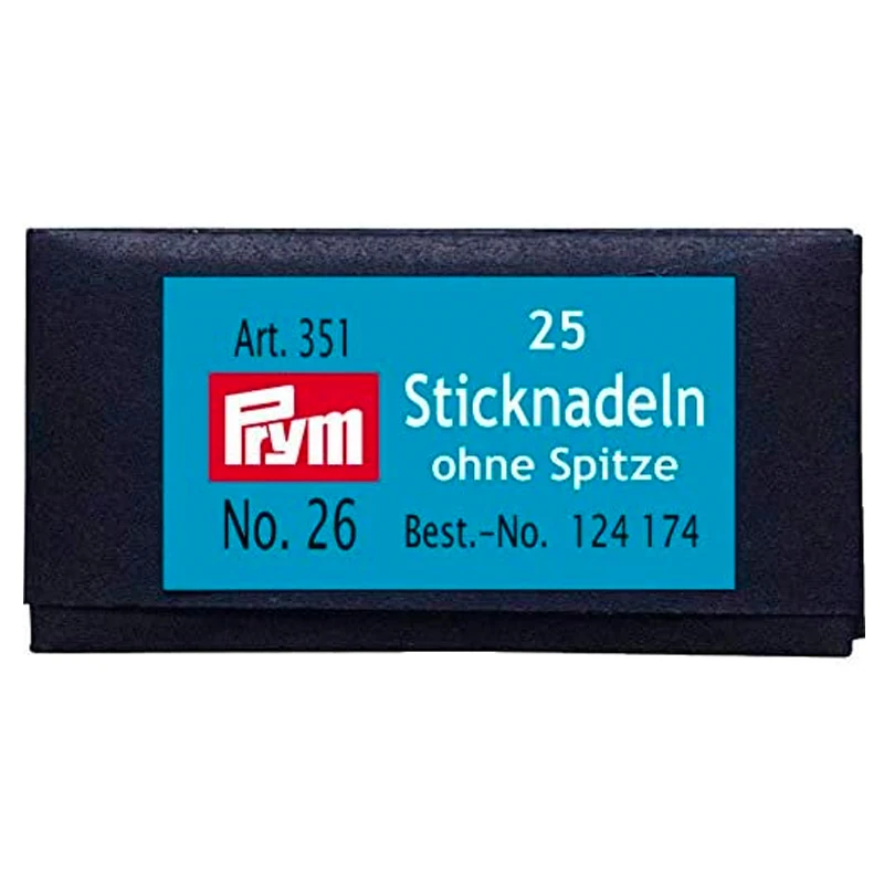 PRYM 124174 0.60 x 34 mm Cross stitch needle 25 x tapestry needles with large eye