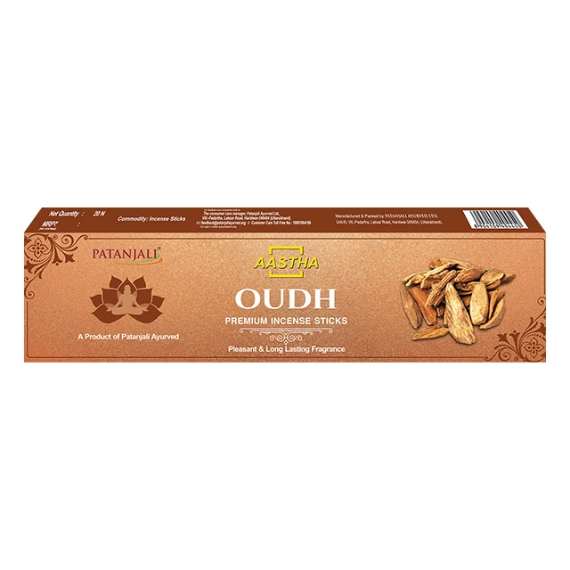 Patanjali Aastha Premium Agarbatti Oudh - 20 N