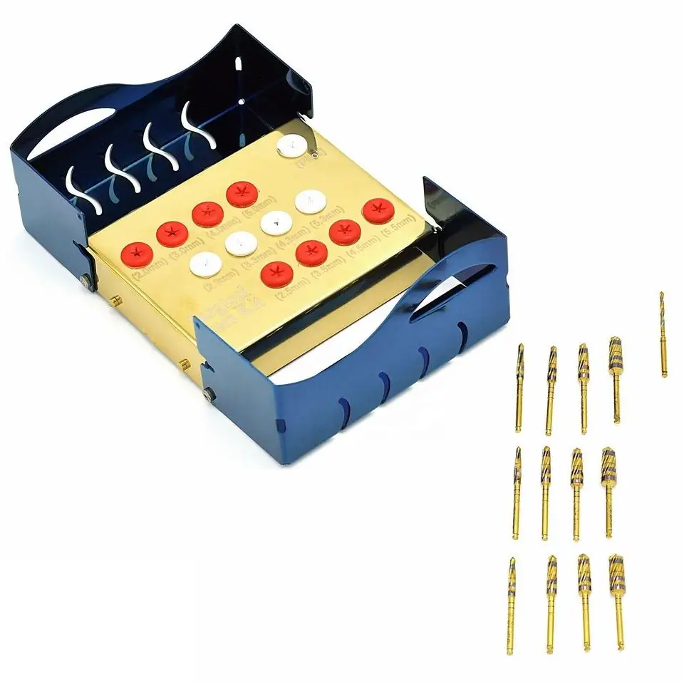 Стоматологические боры osseodensification комплект 13 шт. импланты остеотомии