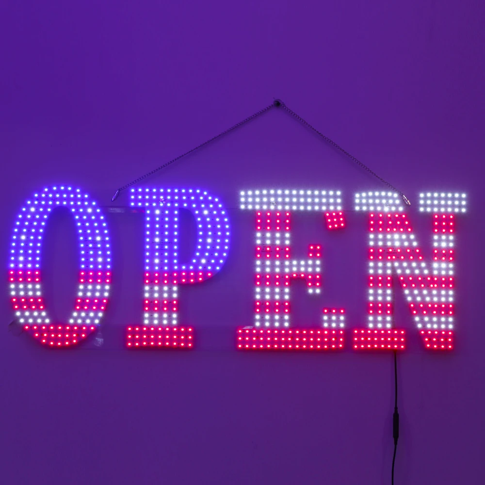 Bond Custom Smoke Shop LED Sign Single or Double Side Ultrathin Electronic Open Sign for Hookah Shop Store Decoration