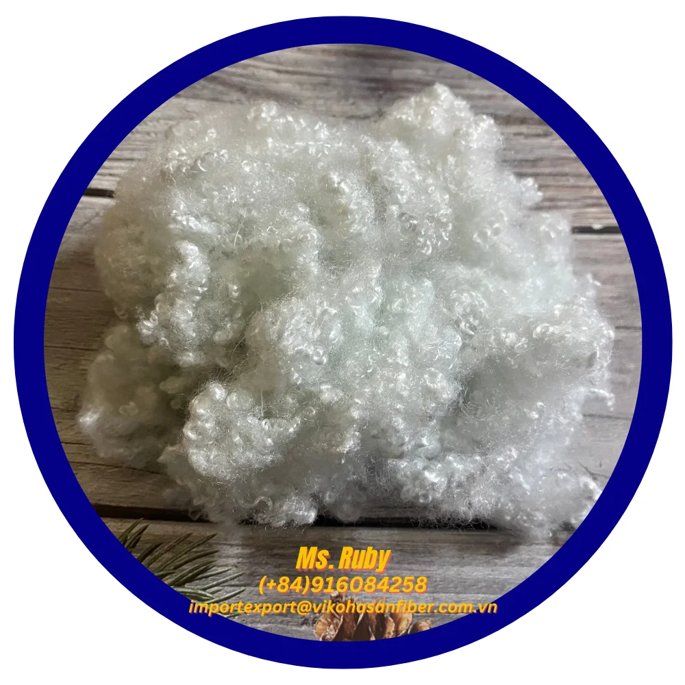 Polyester Fibre 7D HCS White A Grade Hollow Conjugated Siliconized PSF and GRS fibre for fill Furniture Cushion Pillow Soft Toys