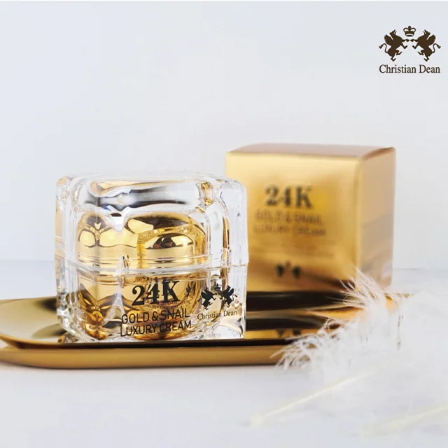 24K Gold Snail Luxury Cream Korean Vegan OEM Skin Care Hydrating PDRN Collagen UV Protection with Beauty Nutrition Oil Based
