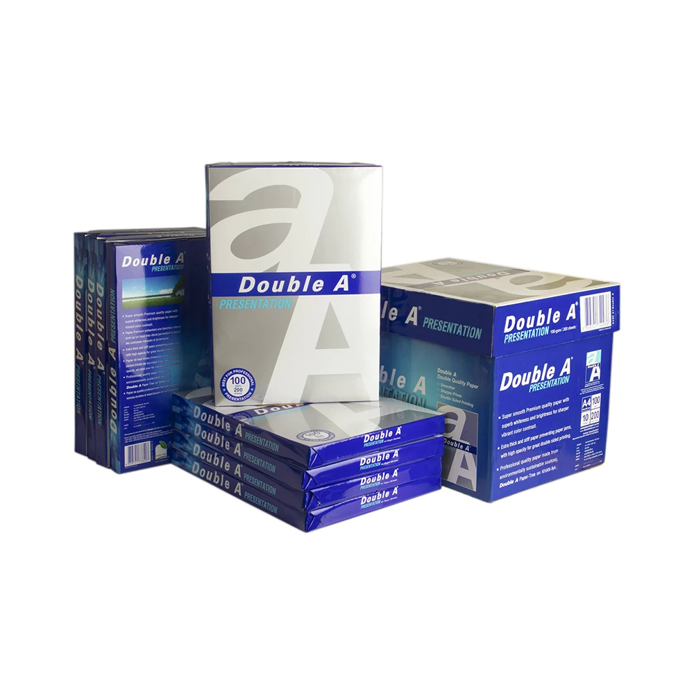 Wholesale Double a a4 paper 80gsm,500 Packs A4 Super White Copy Paper Factory Supply Cheap Bond Paper for Office Print Copy