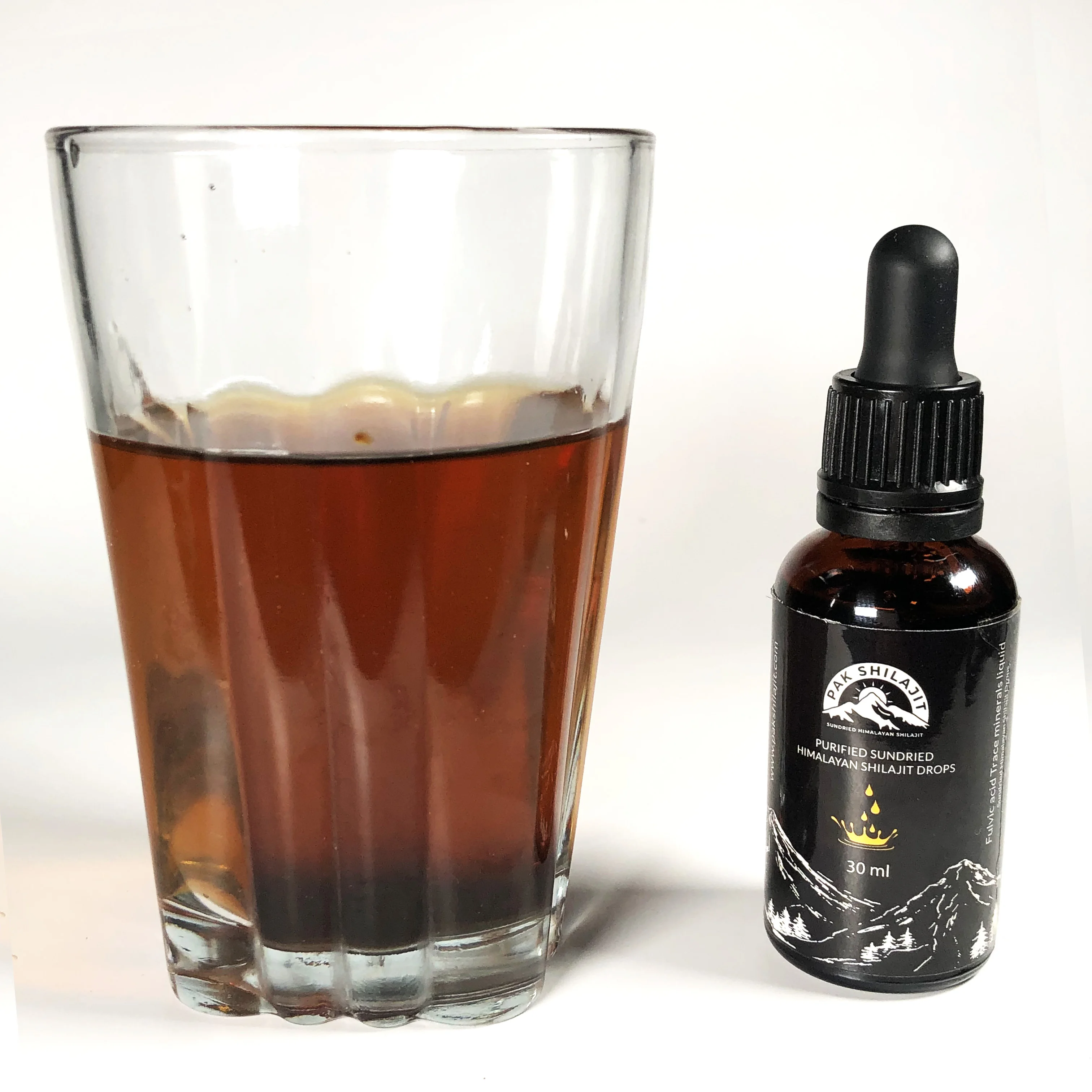 Высшее качество лучшие гималайские жидкие капли Shilajit лабораторные испытания фульвовая кислота богатые