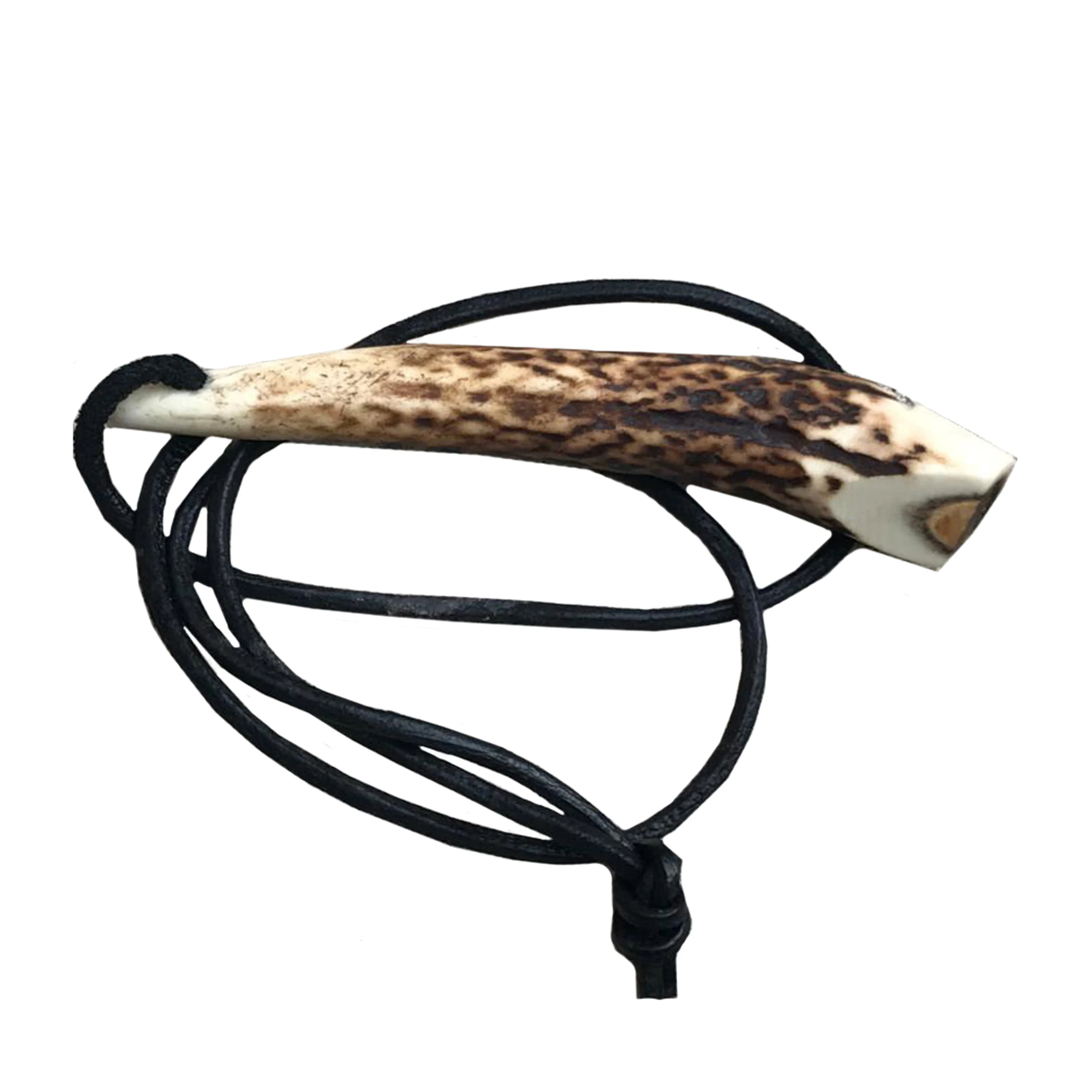 Stag Antler Attention Horn for Dog Whistle New Arrival Attractive Stag Dog Horn Whistle With Keychain for Sale