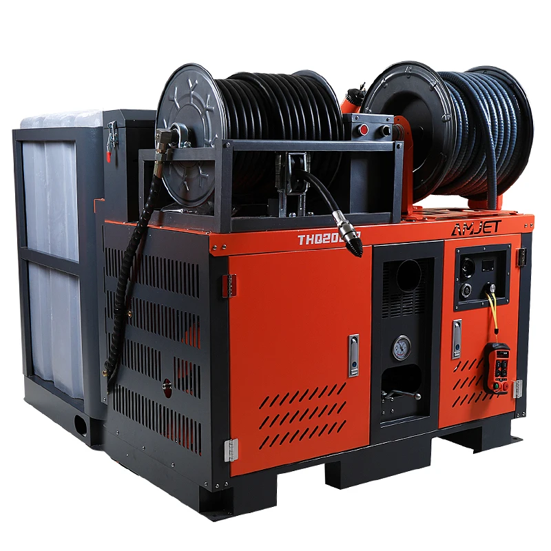 200bar 72lpm Factory Supply High Pressure Cleaner Pipe Cleaner Sewer Cleaning Machine