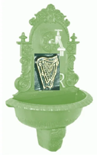 Exclusive Good Quality Wall Fountain Indoor Outdoor Mountable Cast Iron White Coated Finished Metal Wall Mountain For Home