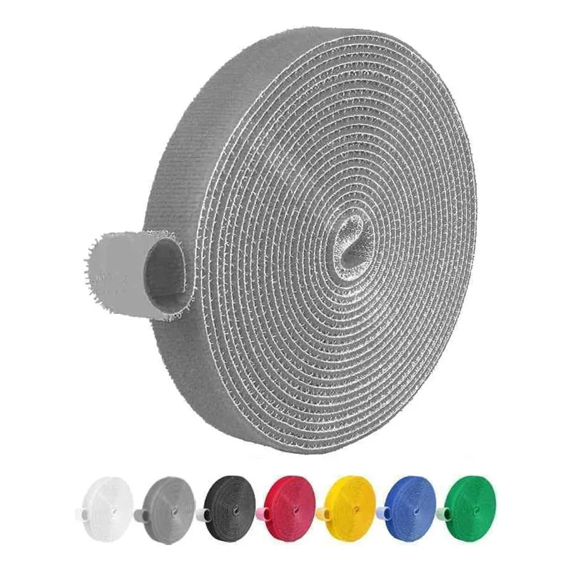 Hot Sale Velcroes 100% Nylon Hook And Loop Tape Back To Back Cable Wrap