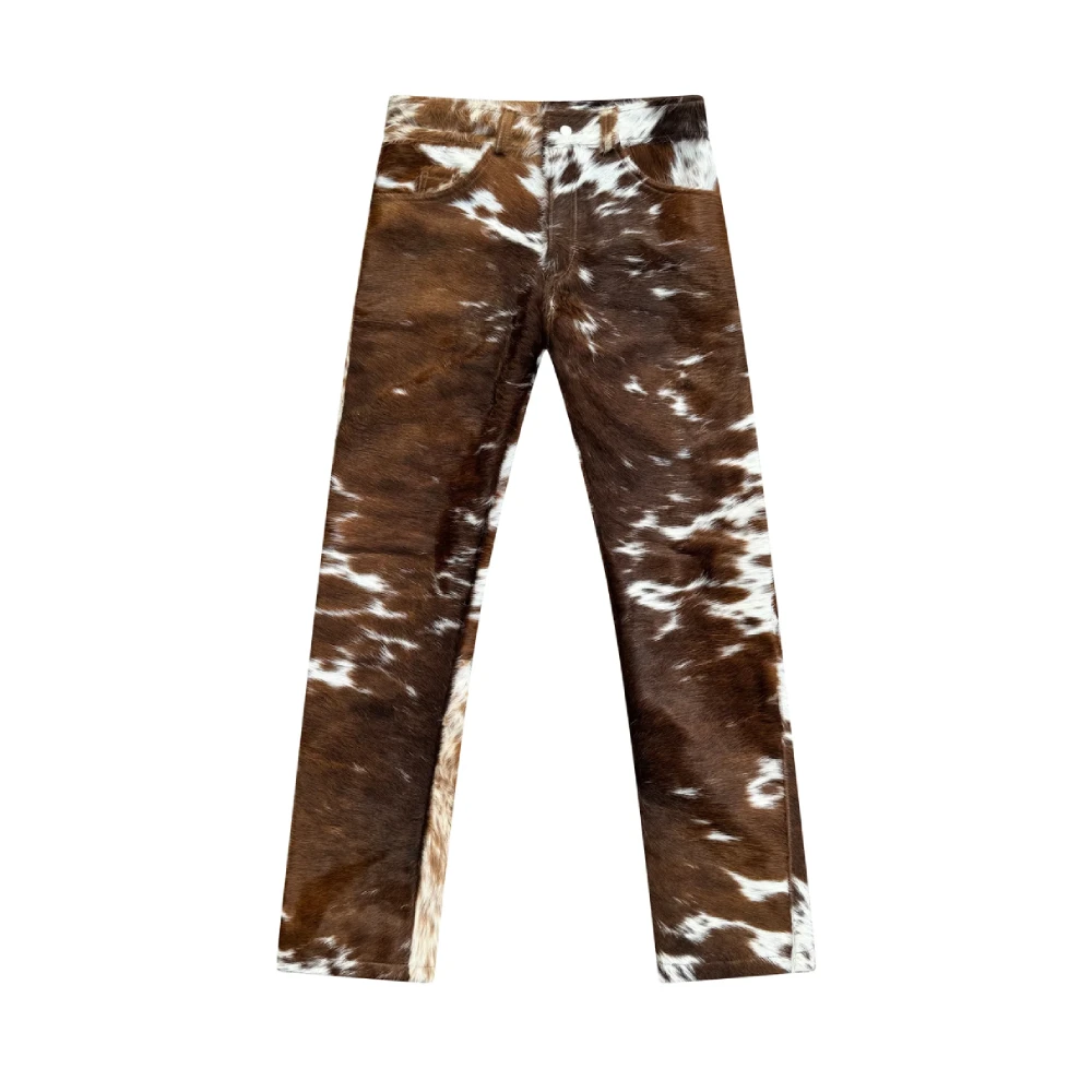 Premium Quality Top Grade High Demanded Smart Fashioned Range Tan Cowhide Flared Leather Pants for Men