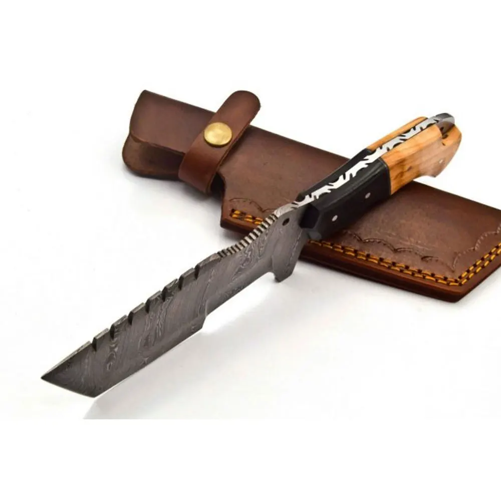 9inches Factory Wholesale Pocket Knife Steel Head 3Dprint Pattern And Natural Flower olive Wood Handle