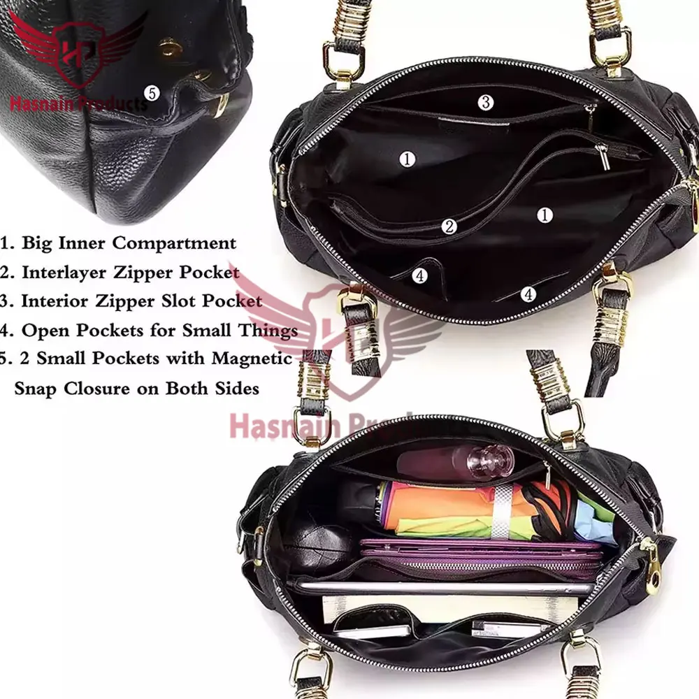 Best Quality Premium Luxury Genuine Leather Handbags for Fashionable Women - Stylish New Fashion Women Leather Shoulder Bag