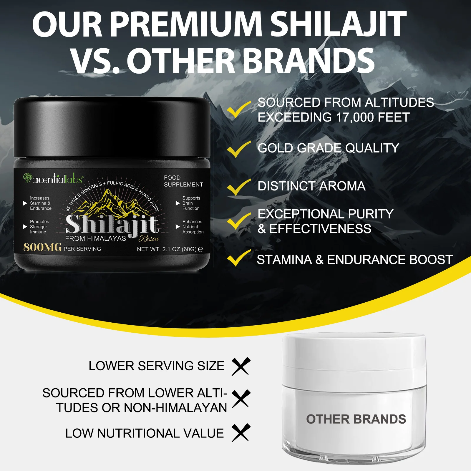 Wholesale Private Label Shilajit Pure Himalayan Organic Gold Grade Himalayan Shilajit Resin For Energy Boost Immune Support