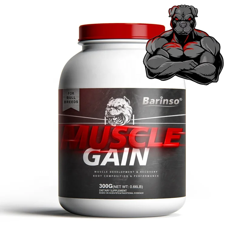 private label Super Premium mass gainer supplements for dog Muscle Building Ingredients That Support Muscle Growth