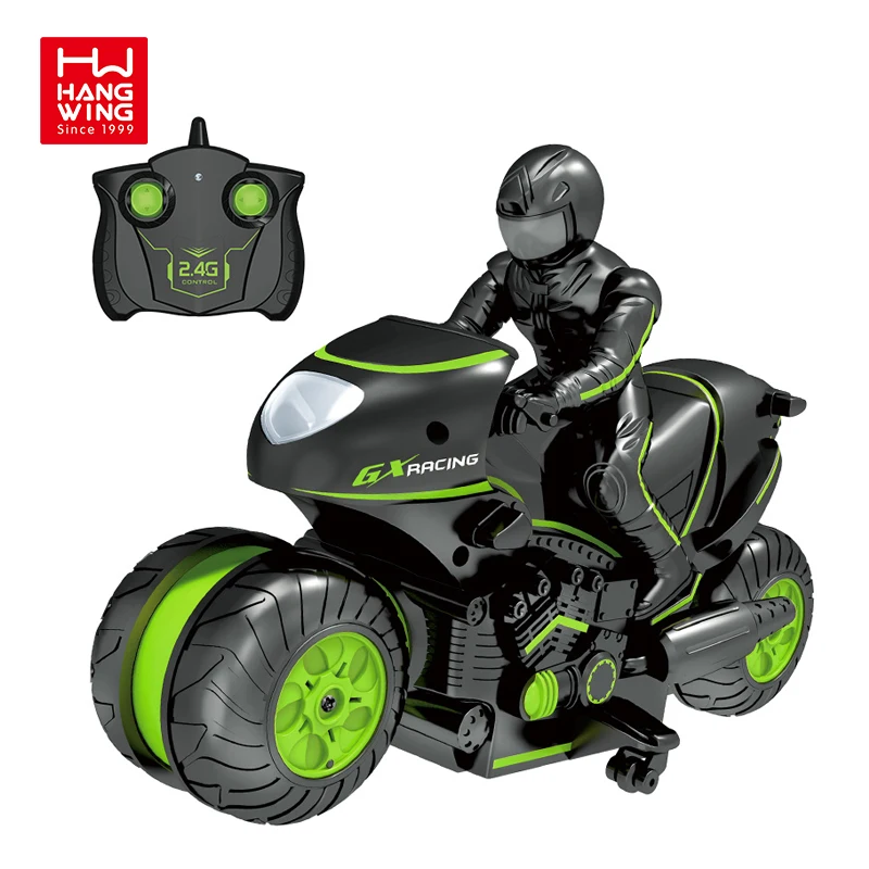 HW игрушки 2 4 г специальный эффект дрифт с поворотом на 360 градусов трюки боковым отслеживанием высокоскоростная игрушка для мотоцикла дистанционным управлением