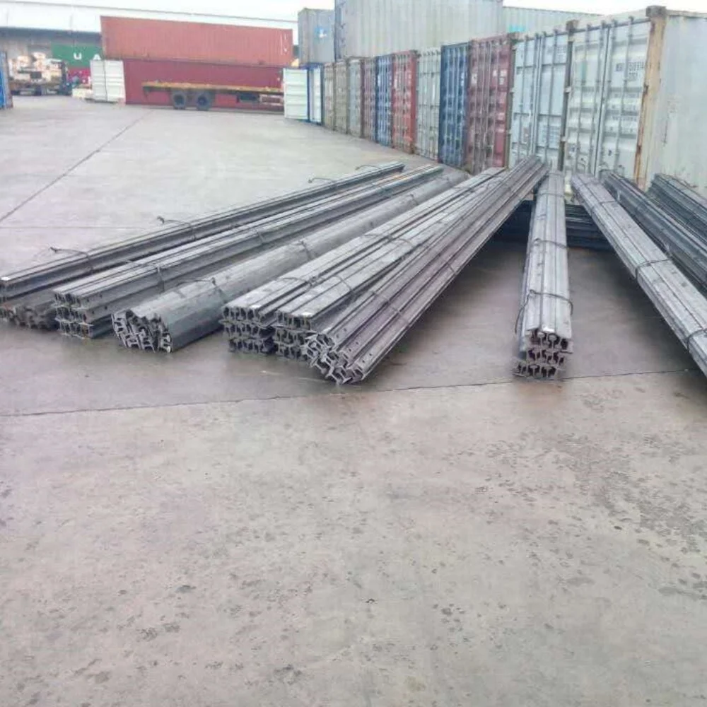 Crane Rail U71MN A55 A65 A75 A100 A120 Railway Heavy Steel Rail Light Steel Rail