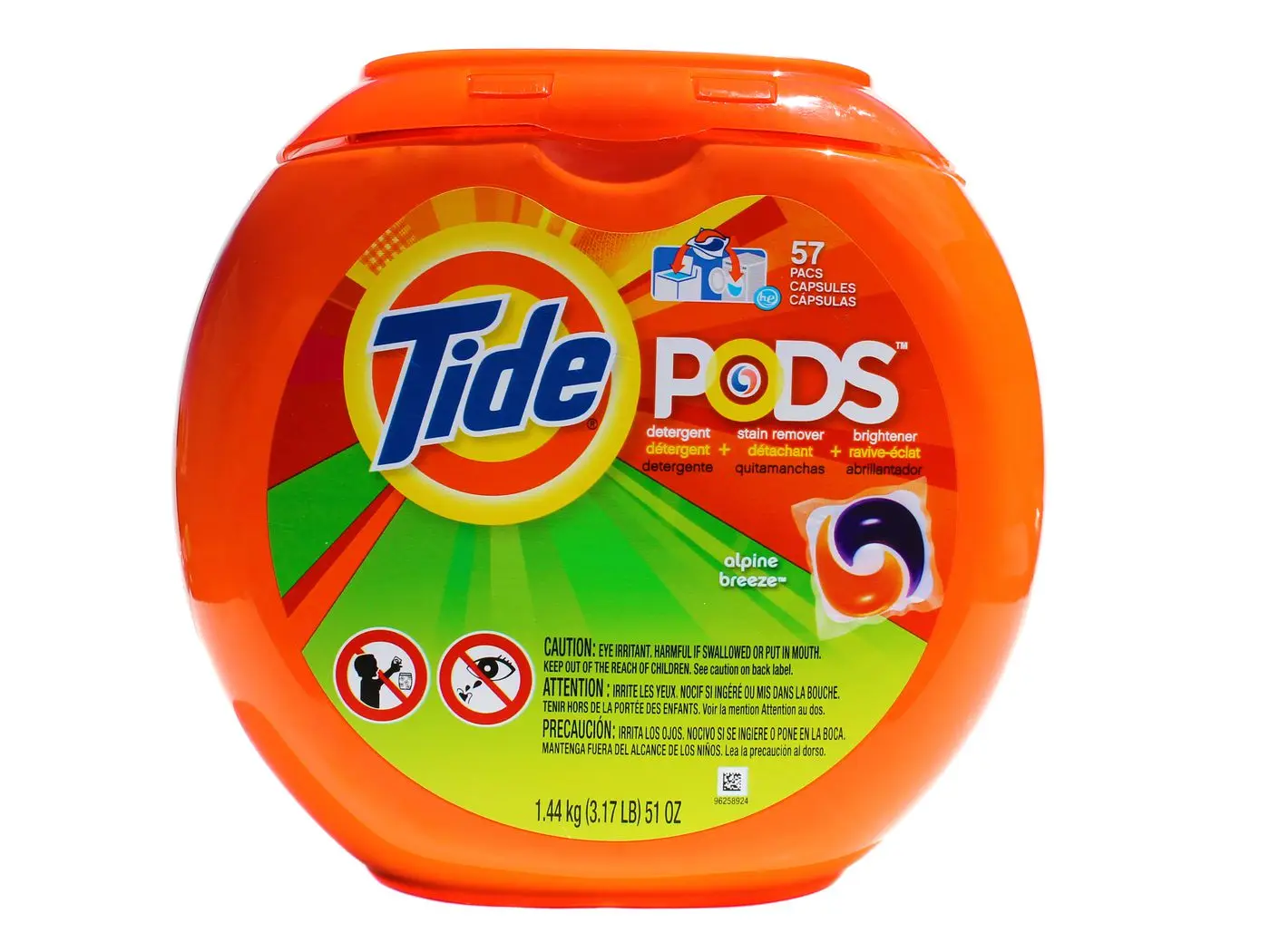 Жидкое моющее средство для стирки Tide PODS пружинный запах луга