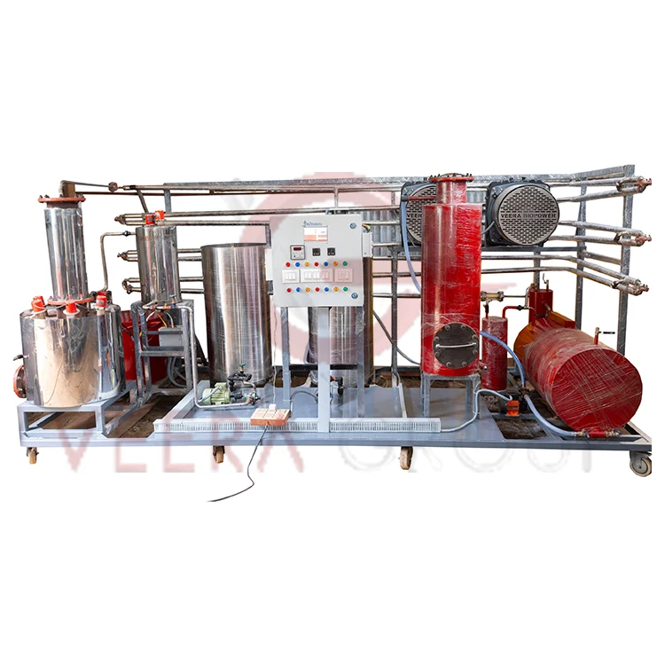 Эффективное производство дизельного топлива из отработанного масла с машиной молекулярной дистилляции Veera MD200C для нефтеперерабатывающих заводов