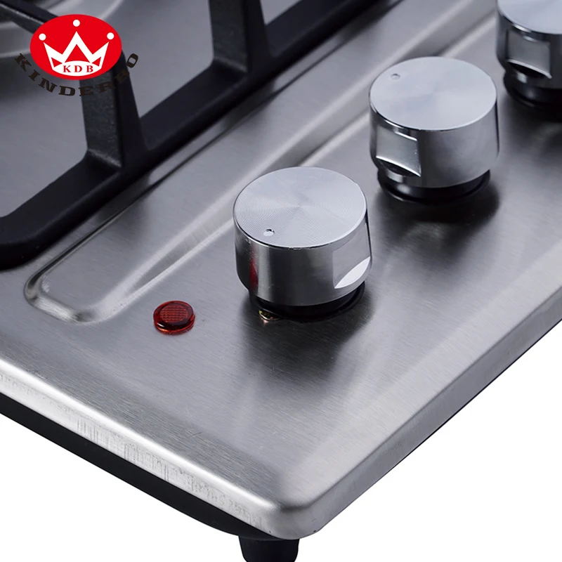 Китай оптовая продажа новая панель из закаленного стекла газовая плита встроенная в 4 горелки варочная