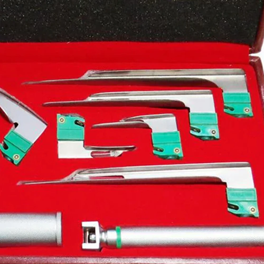 Macintosh fiber optic disposable laryngoscope/laryngoscope set Medical Surgical Equipment Optical Fiber Laryngoscope Set
