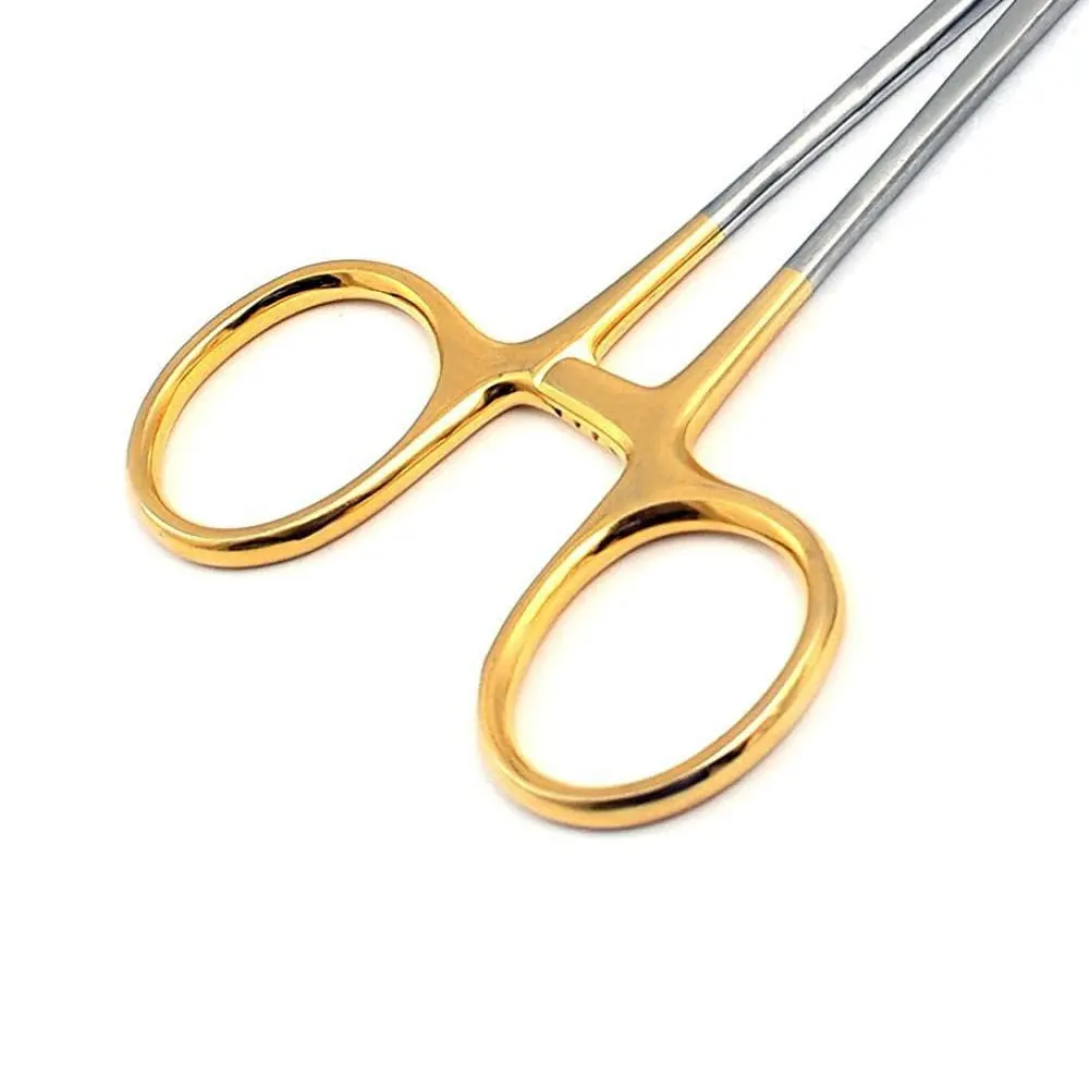 Needle holder with scissors Tc Gold handle Needle clamp surgical Double Eyelid Plastic Surgery Instruments