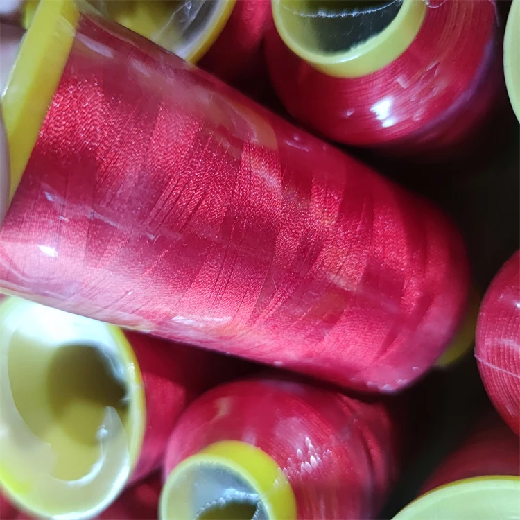 Changxu China75D 120 D Red Series 100% Polyester High Quality Embroidery Thread For embroidery Machine