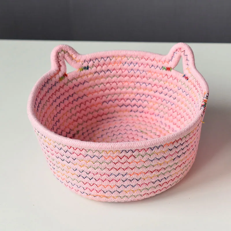 Hot Sale Favourable Price Modern Toy Fruit Cotton Eco Friendly Woven Storage Basket