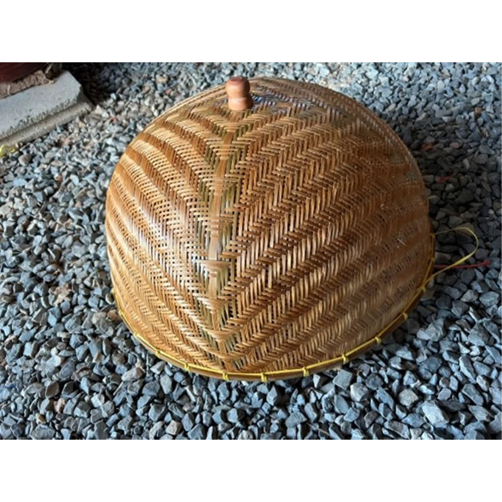 Тайская бамбуковая Плетеная крышка для еды, крышка для Тарелки (Di:56 см), высококачественный продукт ручной работы из Таиланда