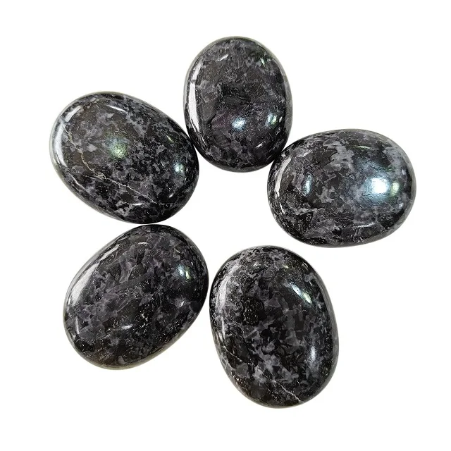 Natural Indigo Gebbro Soha Agate Crystal Palm Massage Stones Gemstone Bracelet Pattern Buy Online