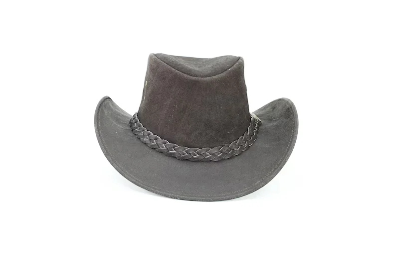 Wholesale Brown Felt Cowboy Hat Quality Custom Leather Band Hat Cowboy unisex Brim Cap Cowboy Jazz Straw Hat