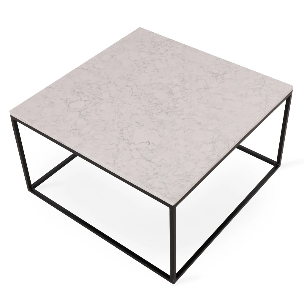 Роскошный стол из латуни и мрамора квадратной формы для гостиной мебель высшего качества по низкой цене