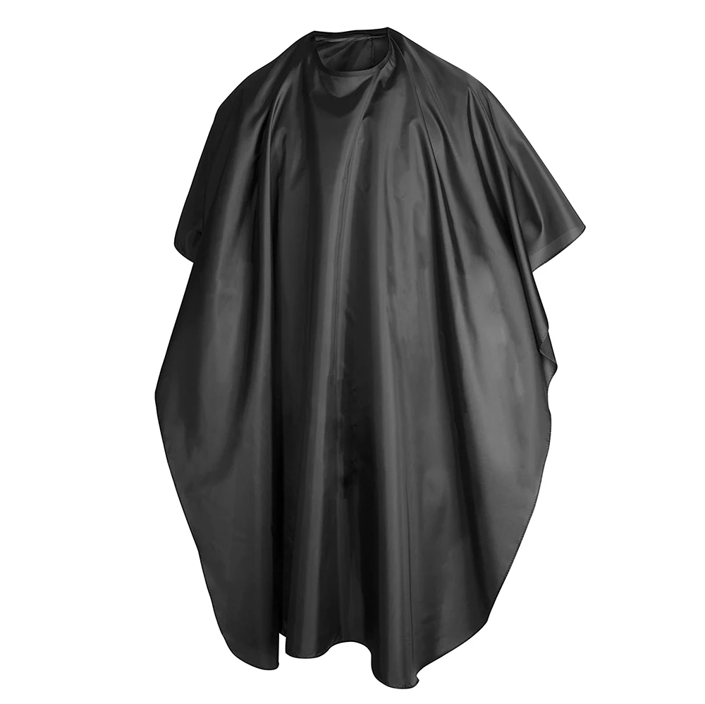 Full Black Color Salon Capes Waterproof Barber Polyester Haircut Hairdresser Cape And Apron And Hair Dye Cape