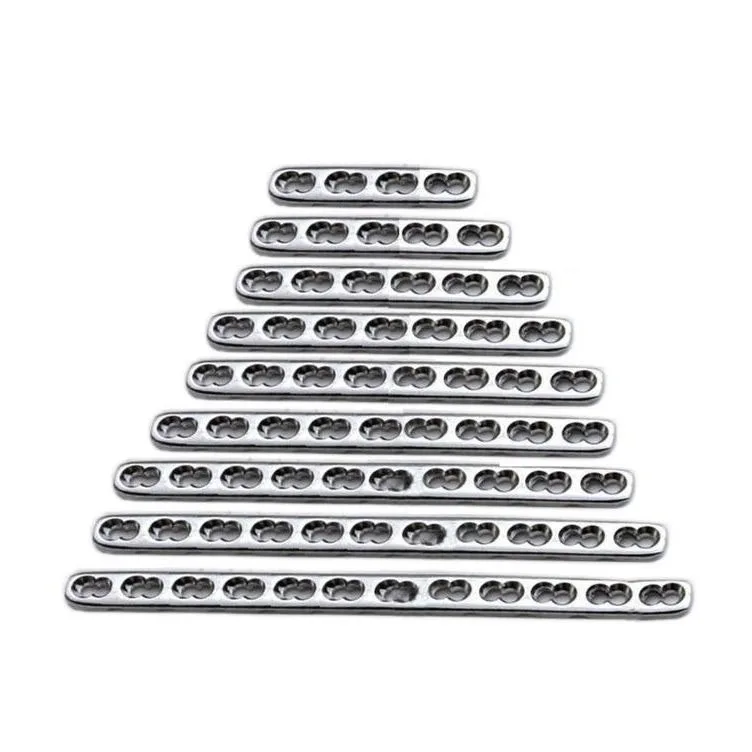 High Quality 10 pieces set of Orthopedic LCP small fragment locking plates 3.5mm veterinary orthopedic plates Set