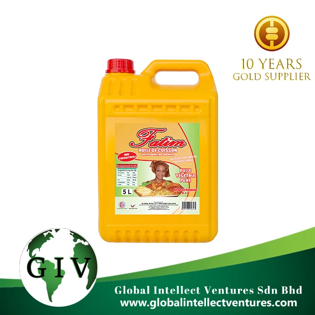Premium quality Fatim refined vegetable cooking palm oil 20L White/Yellow jerry can from Malaysia wholesale price