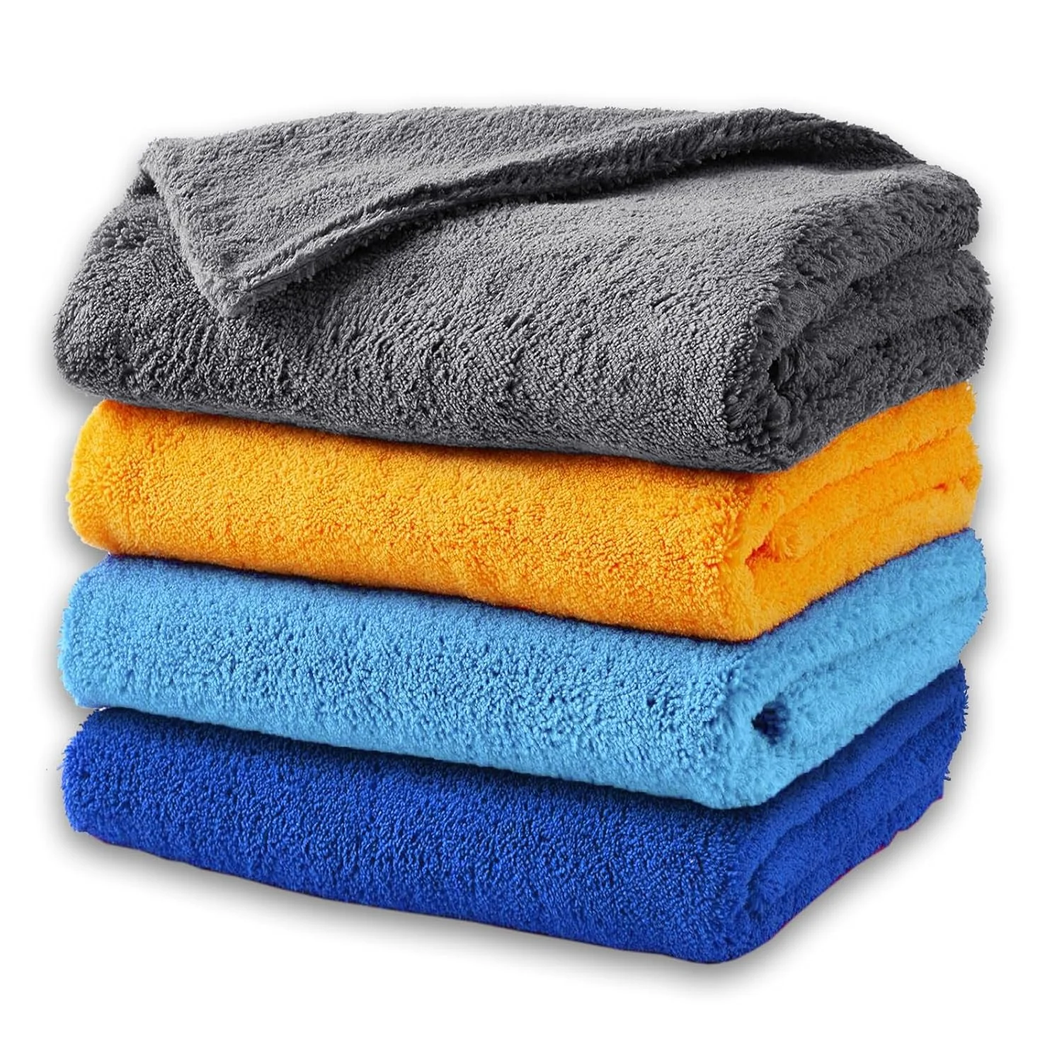 Direct Manufacturer Prices Microfiber Cloth (550 GSM, 4 Pc, 40 x 40 cm) Softest & SAFEST Ever Edgeless Coral Fleece Cloth