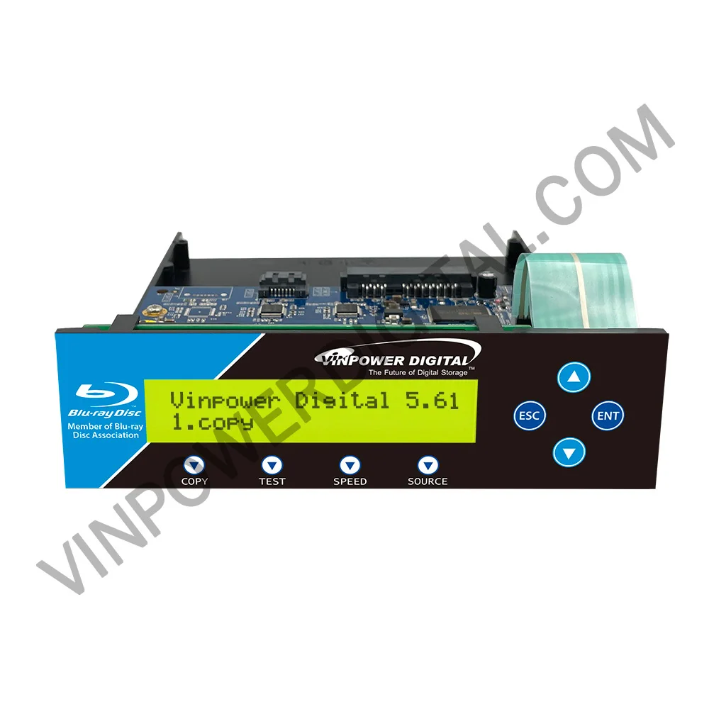 Vinpower 1 to 1 Manual Tower SATA Controller for Blu-ray BD/DVD/CD Disc Duplicator + SATA Cables