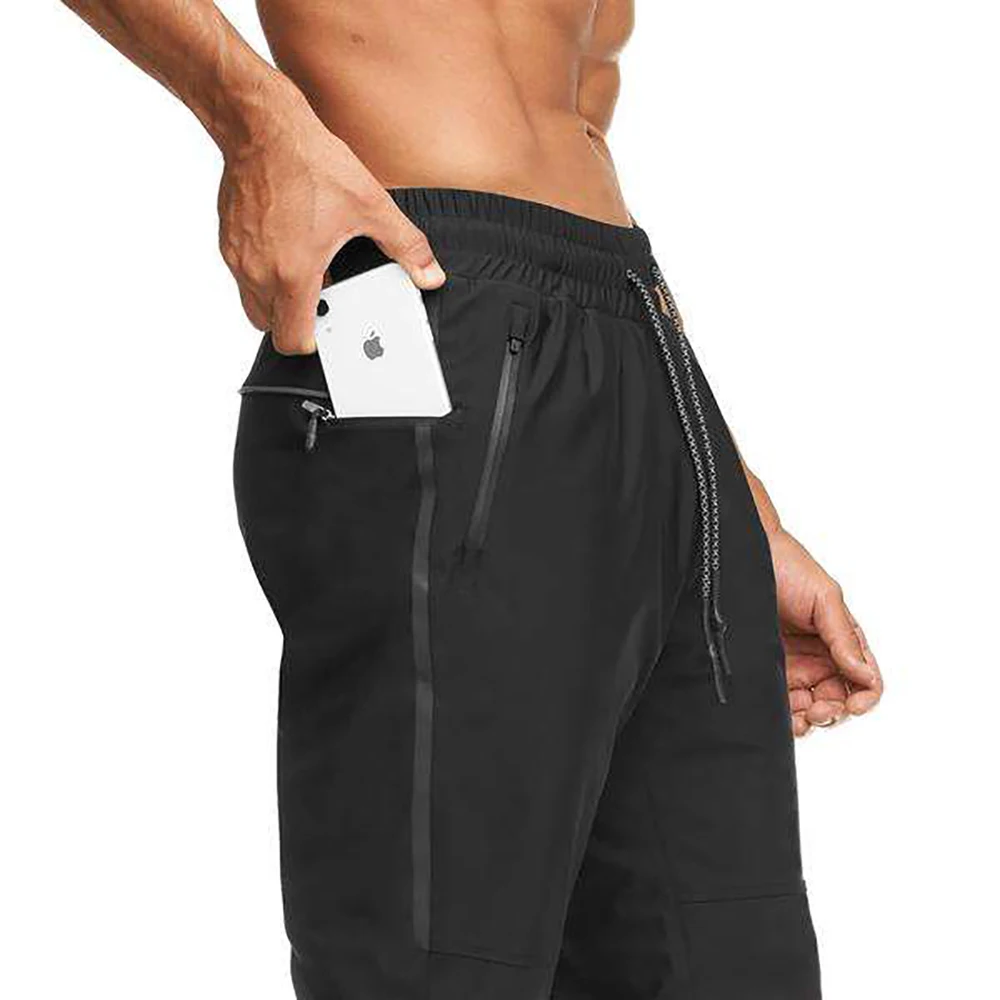 Jogger Men Fitness Cotton Tech Pants Wholesale Drawstring Plus Size Sports Custom Pockets Breathable Mens Pants and Trousers